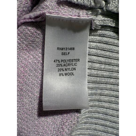 Fate‎ Light Purple Camo Distressed V‑neck Sweater Women S Casual Grunge - Picture 4 of 8